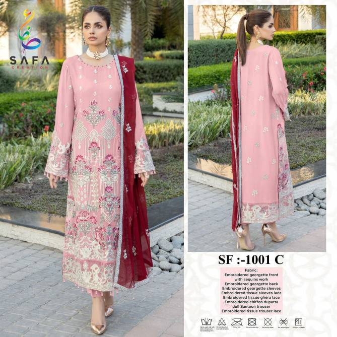 Safa PK 1001 Zarkhan Georgette Pakistani Suits Wholesale Price In Surat